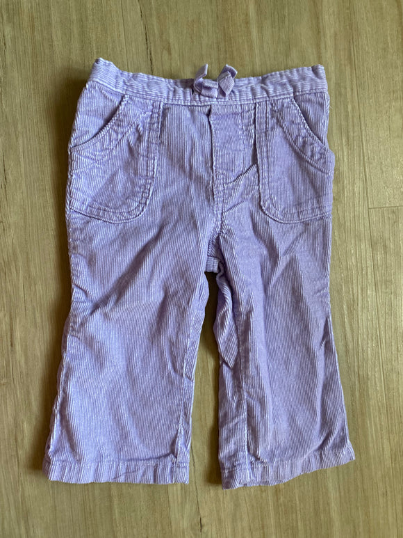 Wonder Kids Purple Corduroy Pants, 12M