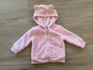 Pink Fuzzy Jacket, 6M