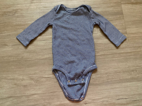 Carter's Striped Navy Onesie, 6M