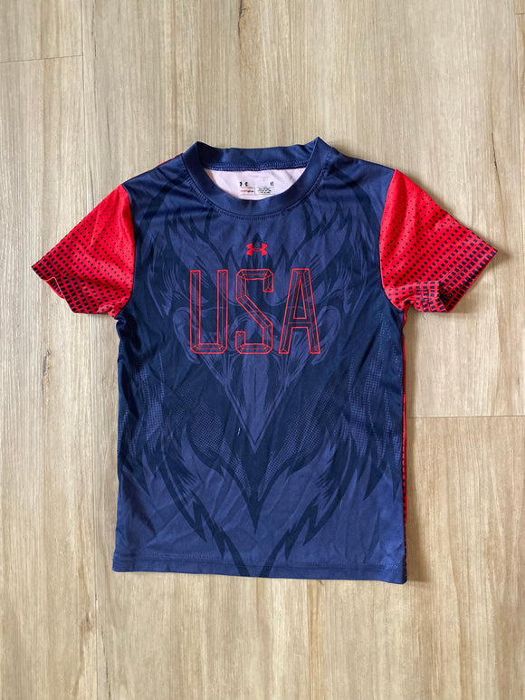 UA USA Athletic Tee, 4T