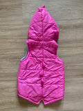 Pink Dinosaur Puffer Vest, 4-5T