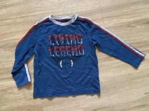 Old Navy 'Living Legend' Football Long Sleeve, XS(5)