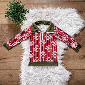 Aztec 1/4 Zip Pullover, 4T