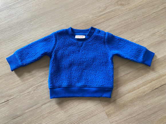 Blue Fleece Pullover, 0-3M