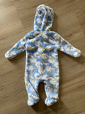 Soft Fleece Airplane Bunting Suit, 0-3M