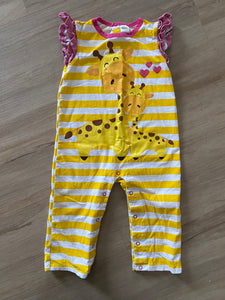 Giraffe Poppy Mini Romper, 2T