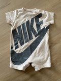 Cream/Grey Nike Romper, 3M