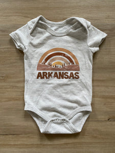 Arkansas Short Sleeve Onesie, 0/3M