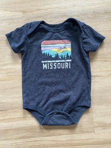 Missouri Short Sleeve Onesie, 6/9M