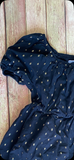 Black, Gold Speckled Cotton Dress, 5T