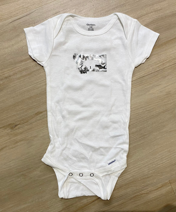 NWOT Homemade Montana Onesie, 3-6M