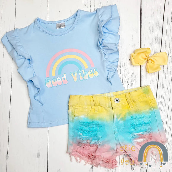 Good Vibes Denim Set, 5XL (12-14)