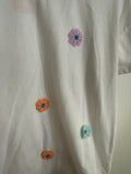 Cat & Jack, White, Flower Top, M 8