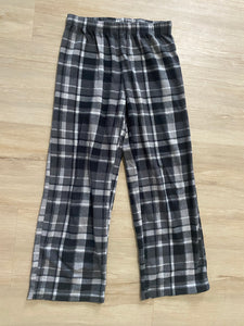 Arizona Grey Plaid Fleece Loungepants, M(10-12)