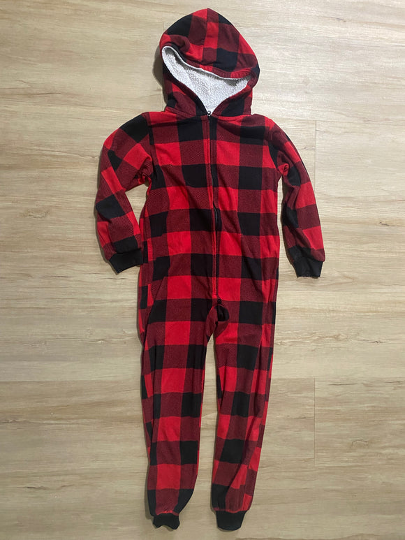 PL Place Buffalo Plaid Fleece Sleeper, M(7/8)