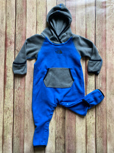 North Face Fleece Bodysuit, 6-12M