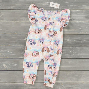 Puppy Blossoms Romper, 9-12M & 12-18M