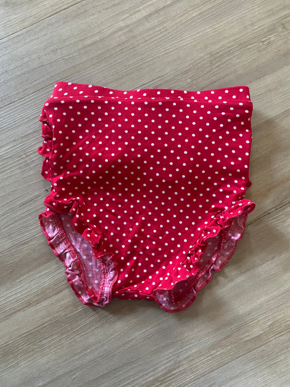 Posh Peanut Red Polka Dot Bloomer, 2T