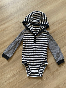 Carter's Striped Animal Hood Onesie, 24M