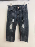 LR Scoop Black Distressed Jeans, 2T
