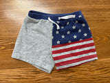 Quiltex Patriotic Cotton Shorts, 3/6M