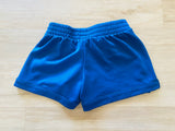 Blue Girl's Athletic Shorts, XS(4-5)