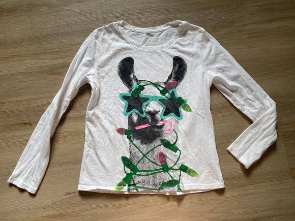 Old Navy Christmas Llama Long Sleeve, XL(14-16)