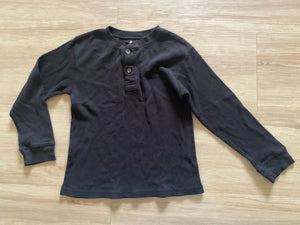 365 Kids Black Henley Thermal, 8