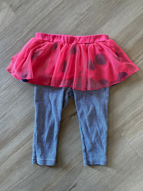 Polka Dot Skirted Leggings, 18M