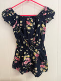 Gap Kids Navy, Floral Romper, 6-7