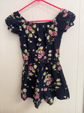 Gap Kids Navy, Floral Romper, 6-7