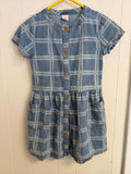 Wonder Nation Denim Button Down Dress, M(7-8)