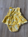 Carter's Yellow Flower Dress Onesie, 6M