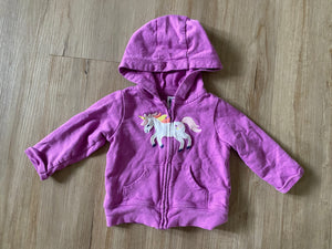 Carter's Unicorn Zip Up Sweatshirt, 6M