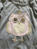 Mud Pie Owl Ruffle Butt Bodysuit, 6-9M