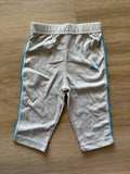Puma Grey, Blue Stripe Sweatpants, 3-6M