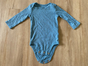 Carter's Glitter Dots Long Sleeve Onesie, 3-6M