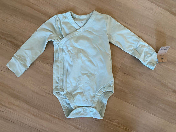 NWT Pale Blue Side Snap Onesie, 18M