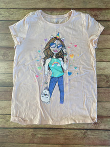 Glitter Girl Tee, L(10-12)