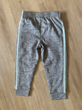 Adidas Blue Striped Grey Sweatpants, 3T