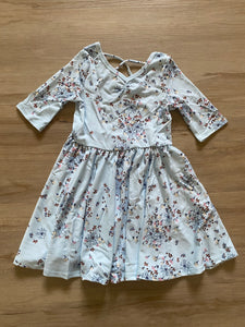 NWT DotDot Smile Baby Blue Floral Ballerina Dress, 3/4