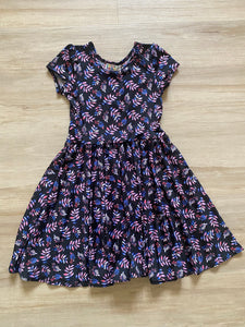 NWT Colored Leaves Cap Dress, 5/6