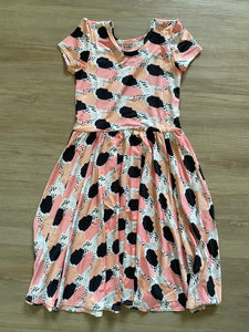 NWT DotDot Smile Brushstrokes Cap Dress, 8/10