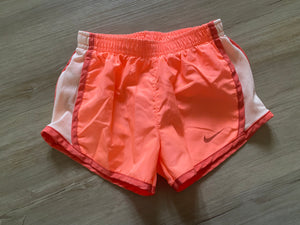 Nike Neon Peach Athletic Shorts, 4T