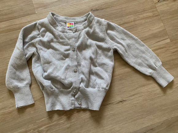 Healthtex Glitter Grey Knitted Cardigan, 2T