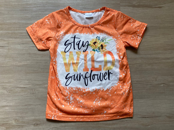 Boutique 'Stay Wild Sunflower' T-Shirt, 5-6Y