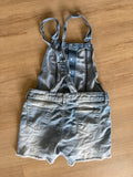 Vigoss Light Wash Denim Shorts Overalls, M (10-12)