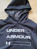 Under Armour Black/White Sweatshirt, YLG (14/16)