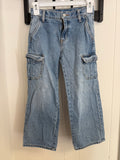 Old Navy Wide Legged Cargo Jeans, 8