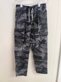 Old Navy Grey Camo Slim Taper Pants, S(6-7)